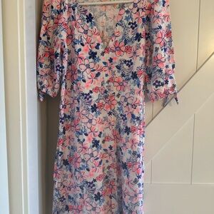 Lilly Pulitzer Floral V-Neck Dress